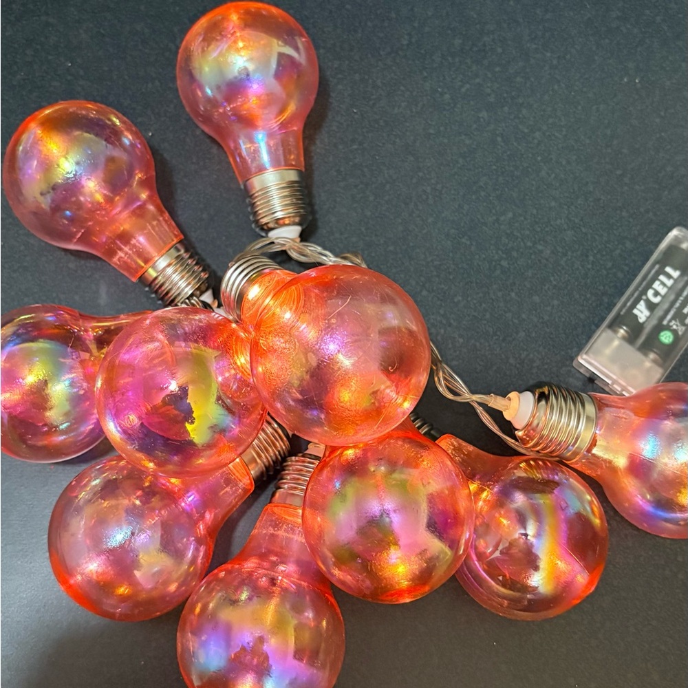 Pink String Light Bulbs - Picture 2 of 2